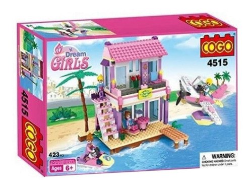 Juego Bloques Tipo Lego, Marca Cogo 423 Pzs Casa De Playa