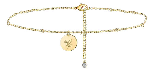 N Jewelry Con Forma De Moneda Para Mujer, Colgante Dorado Co