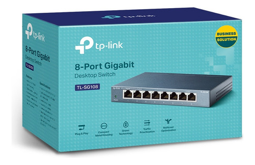 Switch Tp-link 8 Portas Gigabit Tl-sg108