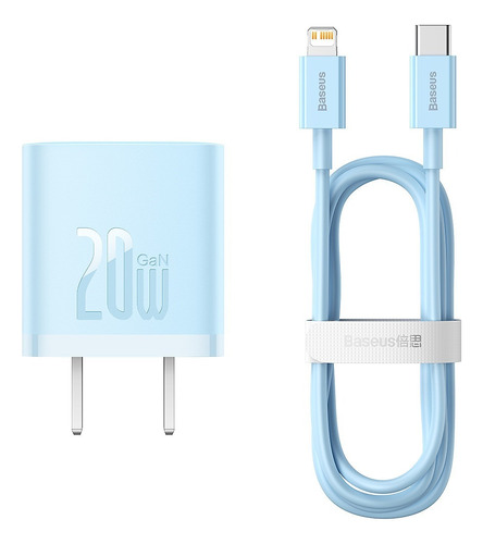 Cargador Pared 20w Tipo-c + Cable Lightning A Usb-c 1 Metro