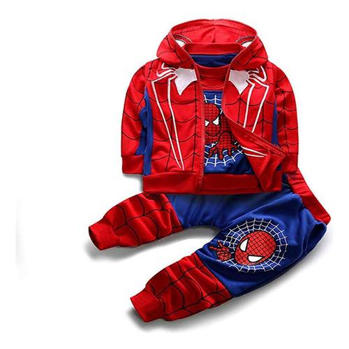 Conjunto De 3 Piezas Para Ninos Pequenos De Spiderman, Sudad