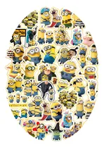 Comprar Stickers Vinilo Calcos X20 Minions Gru Termo Cumple Jardin