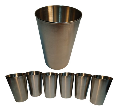 Vasos Pocillos Acero Inoxidable X6und Utensilios 301 Mazugi