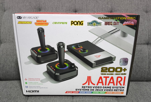 My Arcade Atari Station Pro Video Game Console 200+ Cor Pret Preto (Usado)