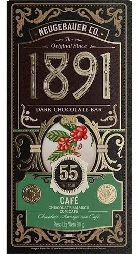 Chocolate Neugebauer 1891 - 55% Cacau Café 10x90g