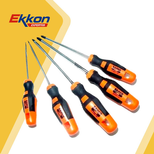 Imagen 4 de 6 de Kit Juego Destornilladores Premium 5 Piezas Bahco P-3000/5