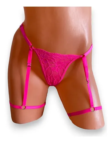 Bombacha Cola Less Hilo Con Arnés - Temptation Lingerie