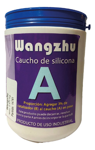 Caucho De Silicona Wangzhu X 1kg Moldes Por Colada Blanco