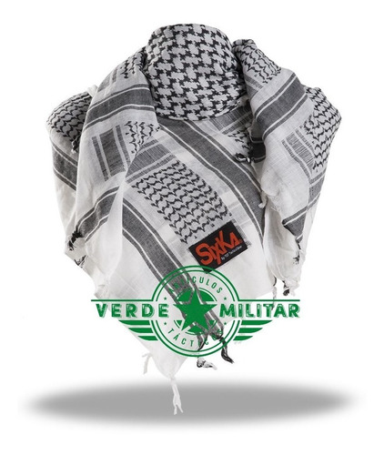 Shemagh Bufanda Palestina Militar Mascada Turbante Cubrebocas Sixka Pasamontañas Cubre Cuello Espalda Cara Tactico Poli
