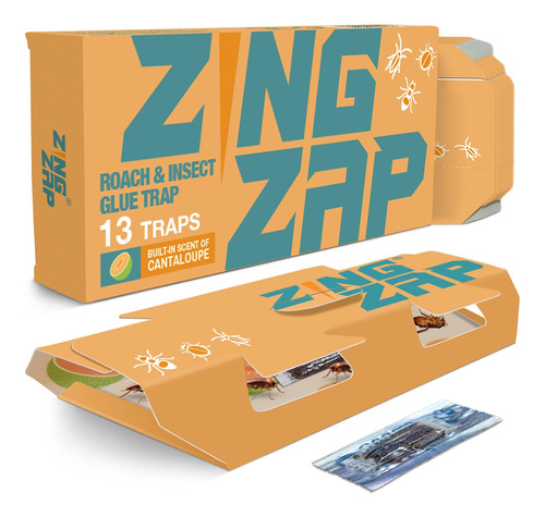 Zingzap Trampa De Pegamento Para Cucarachas, Melon, Perfumad