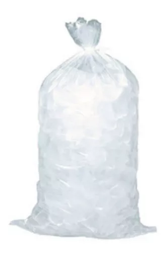  Bolsas de hielo de plástico transparente de 13.5 x 28 (1.75)  mil 20 lbs. Bolsas de hielo de plástico de baja densidad/MET (500 bolsas) :  Industrial y Científico