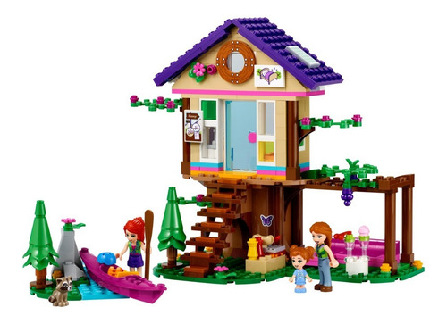 Imagem 2 de 8 de Lego Friends Para Menina Casa Da Floresta 326 Peças - 41679