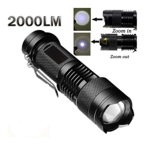 Linternas Led Para Acampar, Mxtct-002, 2 Pzs, Negro, 2000 Lm