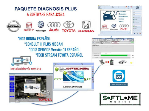 Vag Odis J2534 Toyota Nissan Honda Paq Diagnostico 