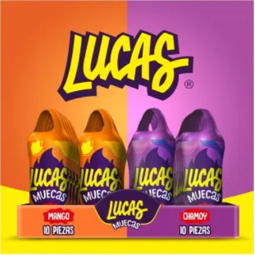 Paleta Con Chile En Polvo Lucas Muecas Mango-chamoy 240 Pzas