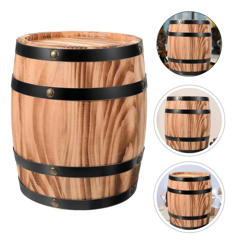 Barril De Vino De Roble, Gran Capacidad, Barril De M Marrón