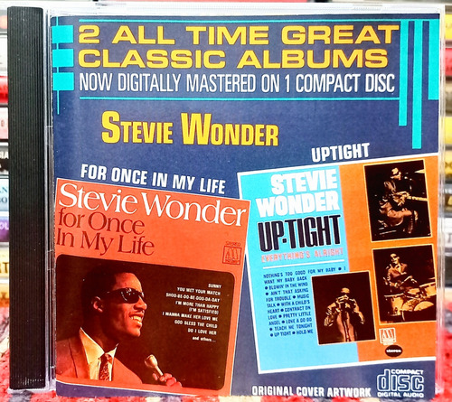 Stevie Wonder Cd Uptight + For Once In My Life Importado 
