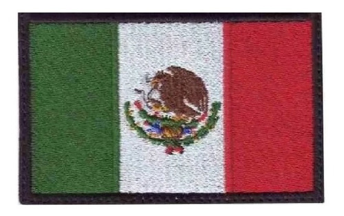 Parche Bordado Bandera Mexico Uso Militar/tactico 