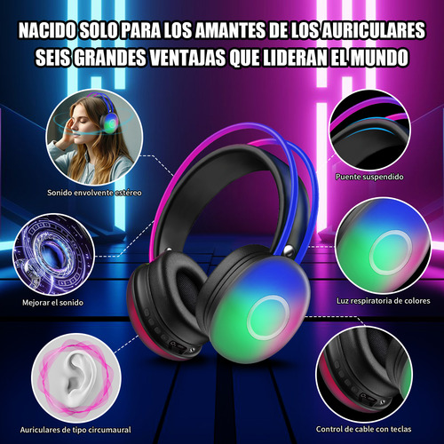 Audifonos Diadema Inalambricos Bluetooth Compatible Pc