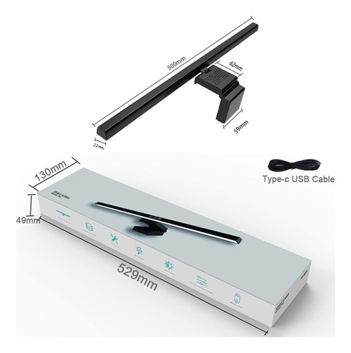 Lámpara De Monitor De Computadora Barra De Luz De Pantalla