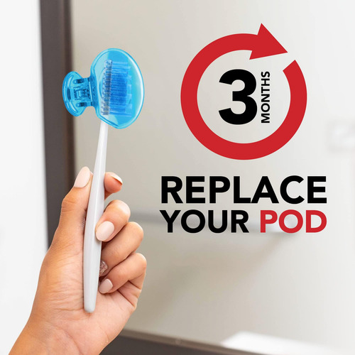 Protector De Cepillo De Dientes Con Clip SteriPod, Mantiene