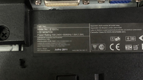 Monitor Dell E1911c 19' ( Leia A Descrição ) (Usado)