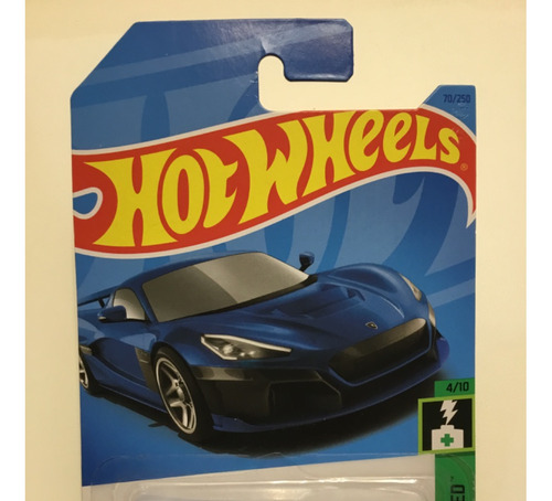 RiMac Nevera Hw Green Speed Azul Blue 1:18 Hotwheels.