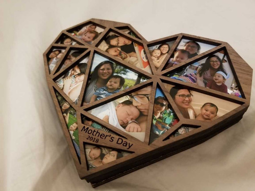 Caja En Forma De Corazón Con Fotografías!! San Valentín 