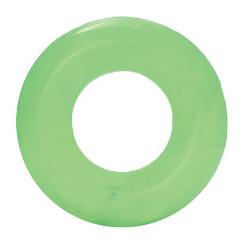 Boia Circular Neon Transparente 51cm Verde - Kit 3 Unidades