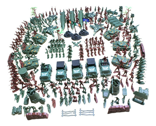 307 Piezas 4 Cm Modelo Militar Playset Juguetes Tanques [u]