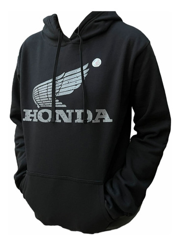 Sudadera Honda Motos Con Gorro Y Bolsas