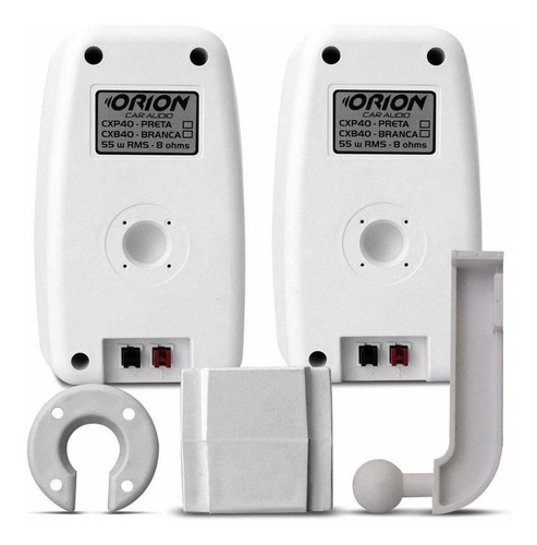 Imagem 3 de 4 de Kit 6 Caixas De Som Ambiente Branca 4 Polegadas 8ohms 55w