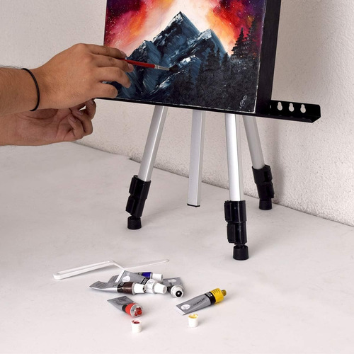 Imagen 3 de 4 de Set De Arte Con 115 Piezas Con Caballete De Aluminio Daler
