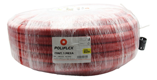Rollo Poliflex Rojo Tricapa 1 Pulgada Con 100 Mts Con Guía