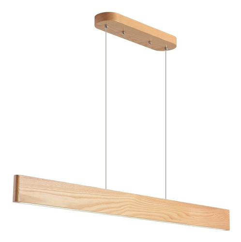 Lampara Colgante Led 47  36 W Madera Fresno Maciza