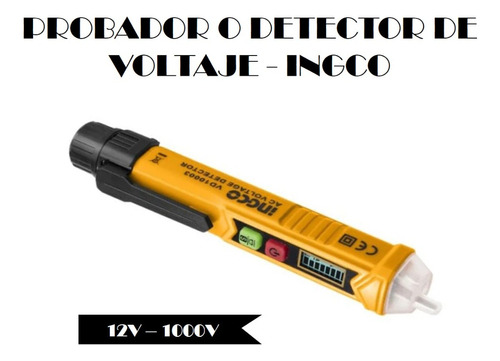 Probador Detector De Voltaje 12v 1000v - Ingco