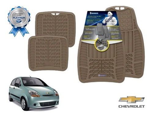 Tapetes 4pz Uso Rudo Beige Chevrolet Matiz 2012 Michelin