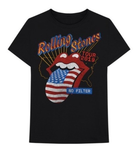 Remera Rolling Stones No Filter 2019 Parking Lot Oficial