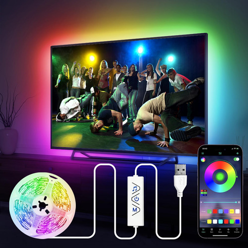 Retroiluminacion Led Para Tv Tira Luz Rgb 13 Pie 32 65  Que