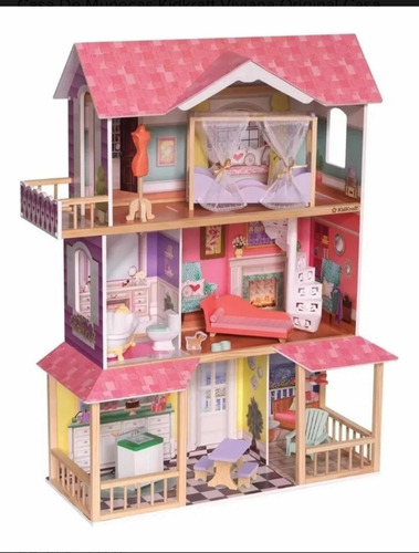 Casa De Muñecas Madera Kidkraft Viviana Con Accesorios (Usado)