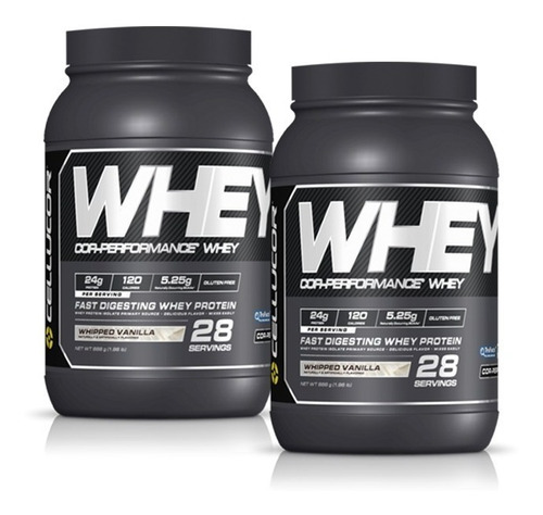 Whey Protein 1,96 Lb Libre De Gluten X 2 Unidades Cellucor