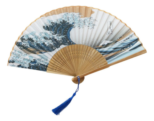 Abanico Japonés Durable Taichi Ventilador De Mano Para