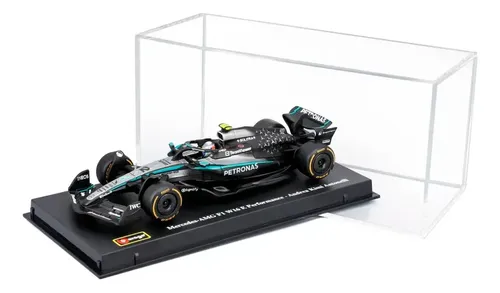 Bburago 1:43 F1 Mercedes Amg Petronas Azul Claro Acrilico Azul