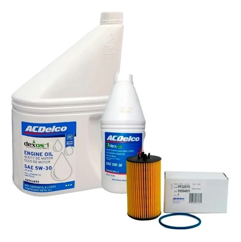 Kit Filtro Original + Aceite 5w30 Chevrolet Sonic 1.6 2014