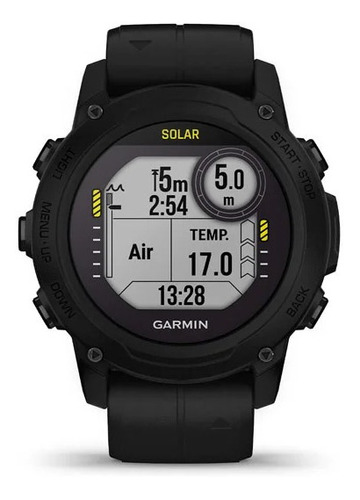 Reloj Smartwatch Descent G1 Solar Garmin Buceo Multideporte Color del bisel Negro