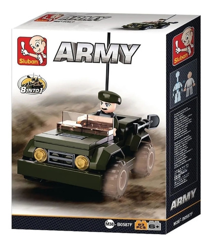 Sluban Jeep Army 82 Piezas Colección Devoto Hobbies