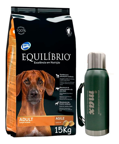 Equilibrio Adulto Raza Grande 15kg + Regalo 