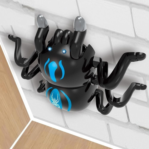 Araña Robotica Trepadora Radio Control Giro 360 Personaje Araña Azul