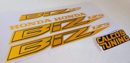 Calco Honda Biz 125 Dorado Cromado