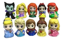 Comprar 10 Alcancias Pintadas De Princesas Sirenita Bella Rapunzel